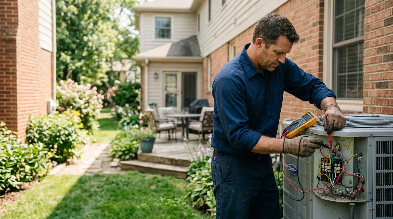 HVAC technician working near Chandler, TX